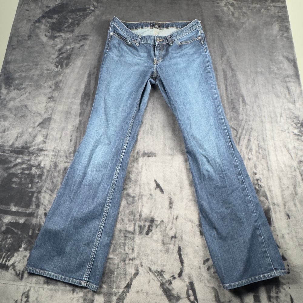 Banana Republic Flare‎ Jeans Womens 8 Blue Mid Rise Stretch Denim 2415